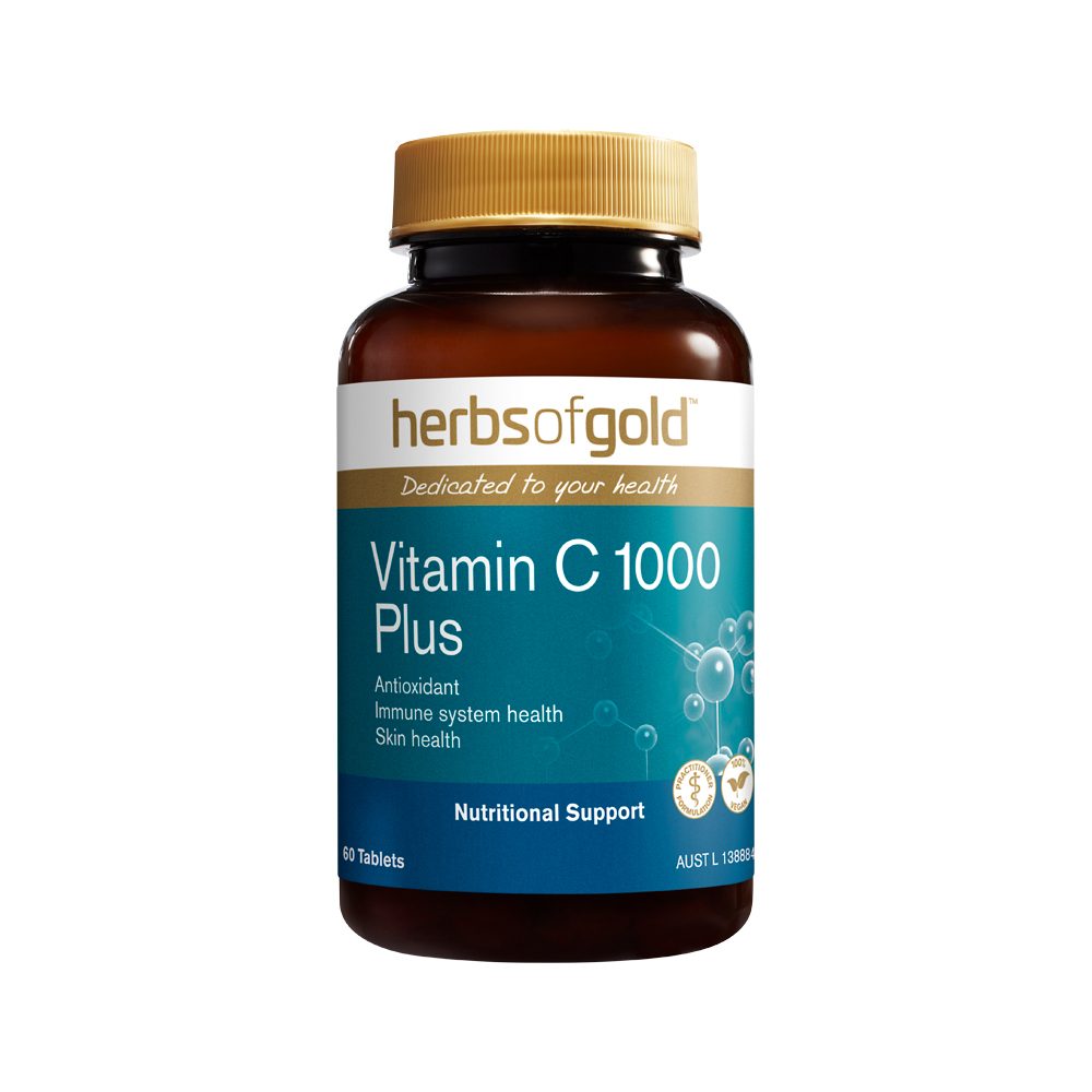 Herbs of Gold Vitamin C 1000 Plus 60 Tablets
