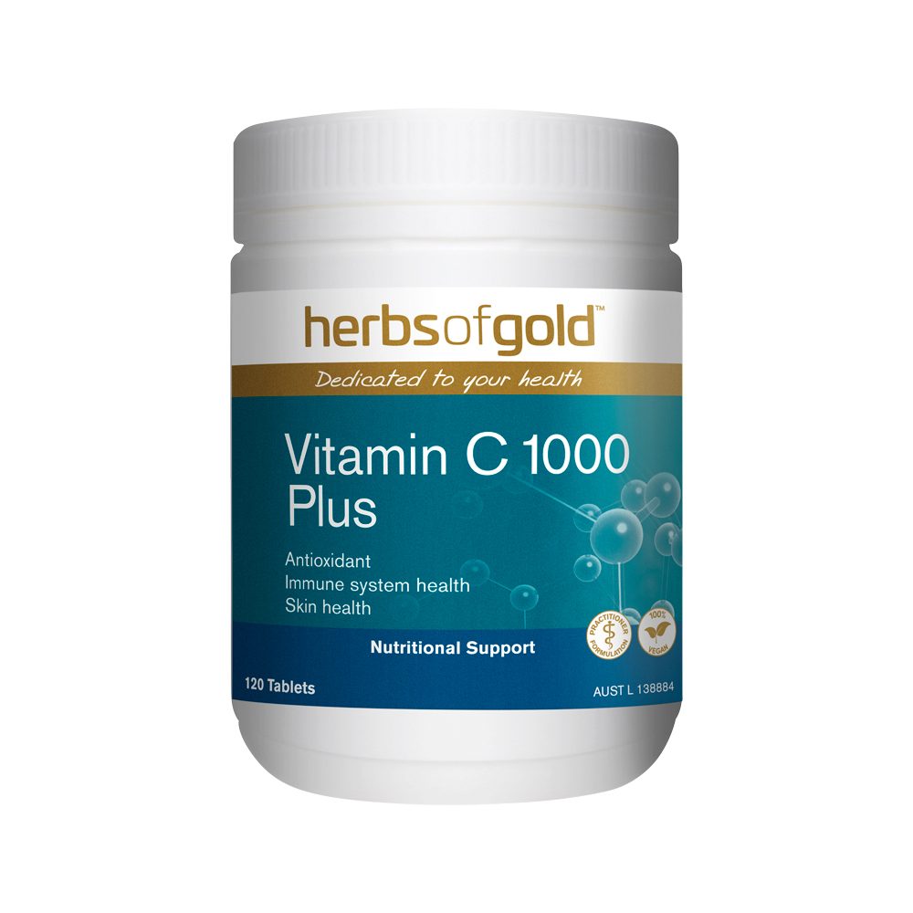 Herbs of Gold Vitamin C 1000 Plus 120 Tablets