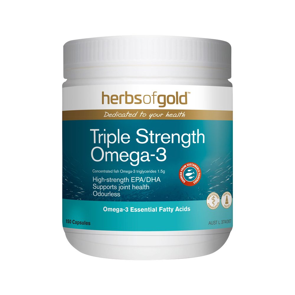 Herbs of Gold Triple Strength Omega-3 150 Capsules