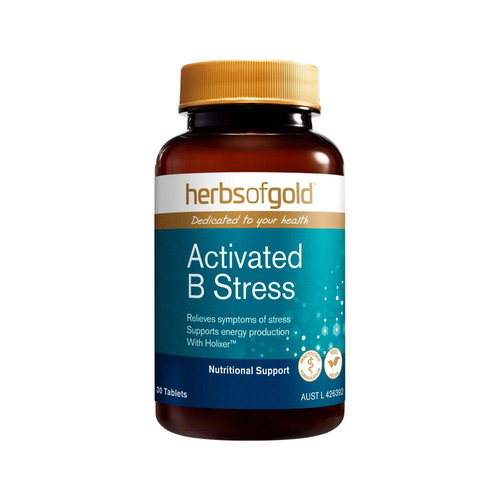 Herbs of Gold Activated B Stress 30 Tablets