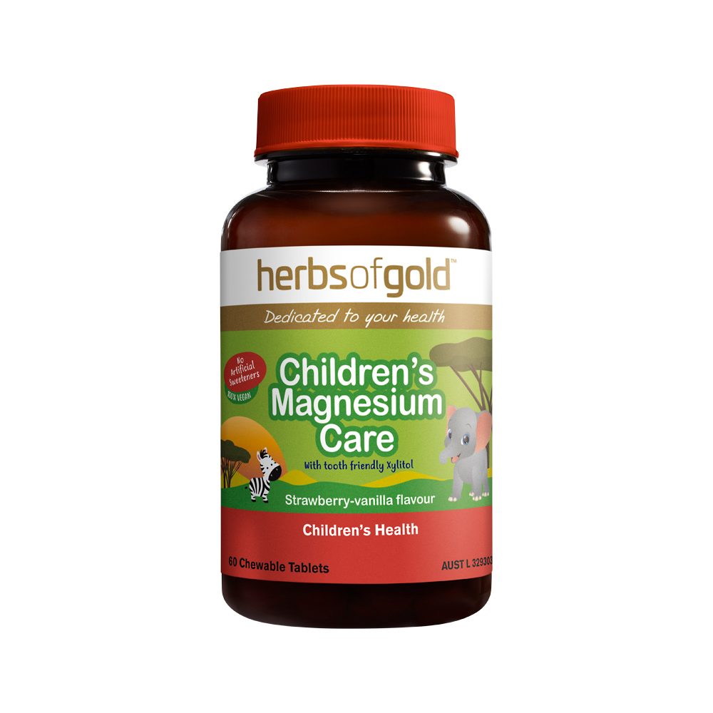 Herbs of Gold Childrens Magnesium Care Chewable 60 Tablets