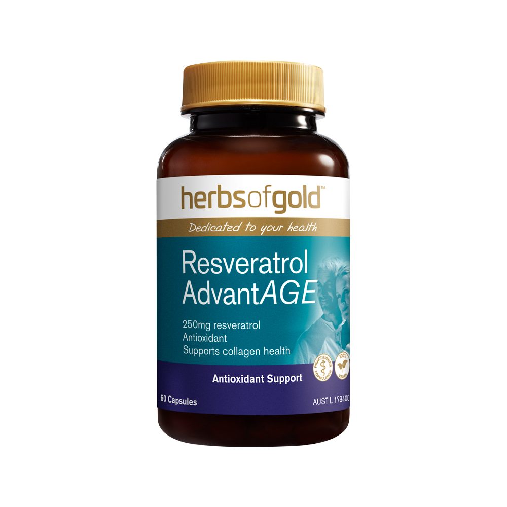 Herbs of Gold Resveratrol AdvantAGE 60 Capsules