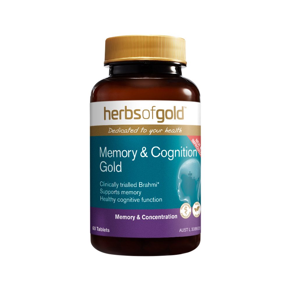 Herbs of Gold Memory & Cognition Gold 60 Tablets