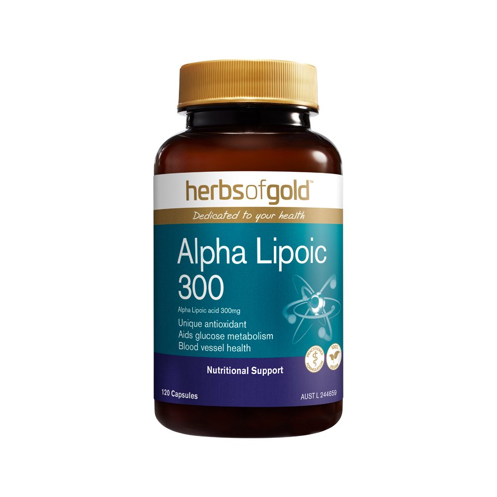 Herbs of Gold Alpha Lipoic 300 120 Capsules