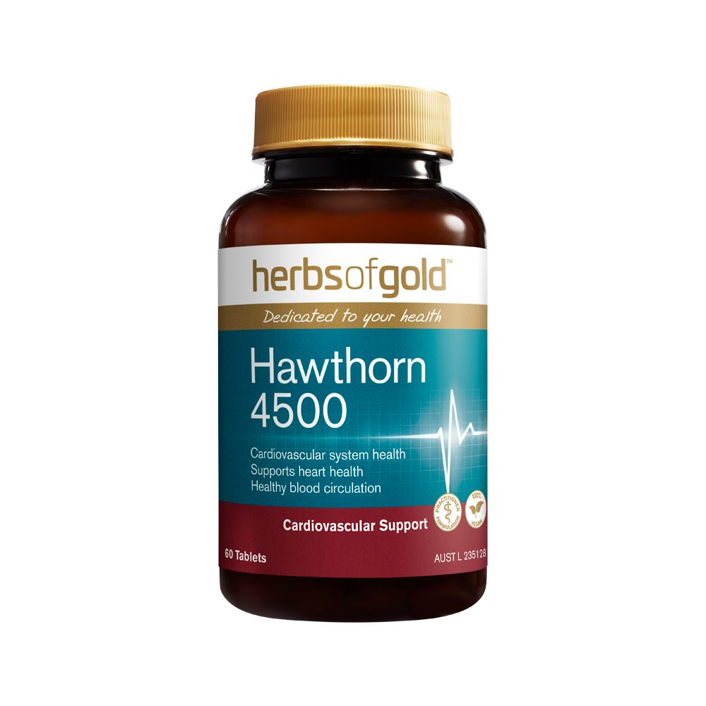 Herbs of Gold Hawthorn 4500 60 Tablets