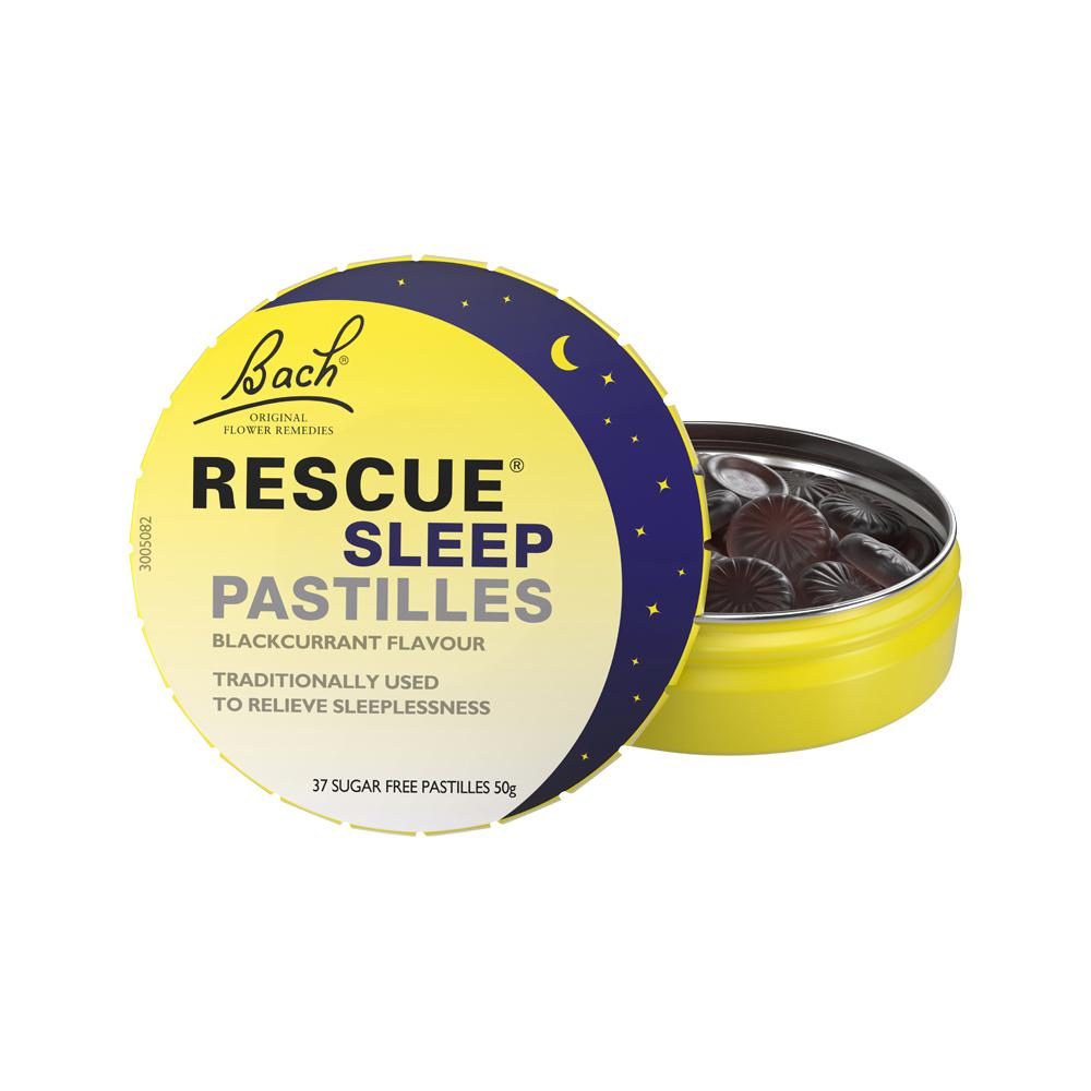 Bach Flower Remedies Rescue Sleep Pastilles Blackcurrant 50g