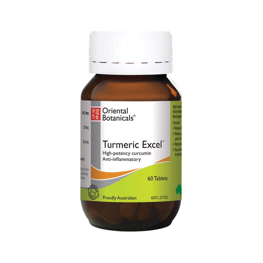 Oriental Botanicals Turmeric Excel 60 Tablets