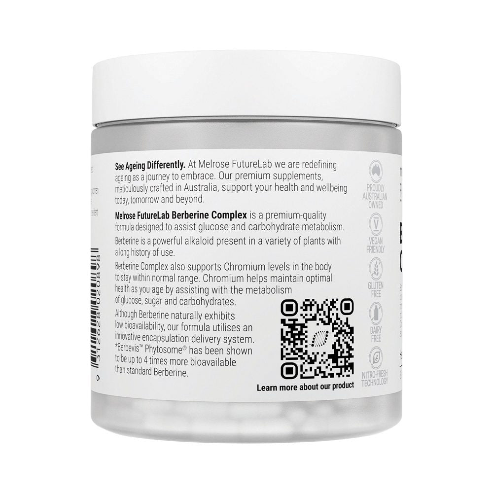 Melrose FutureLab Berberine Complex 30 Vege Capsules