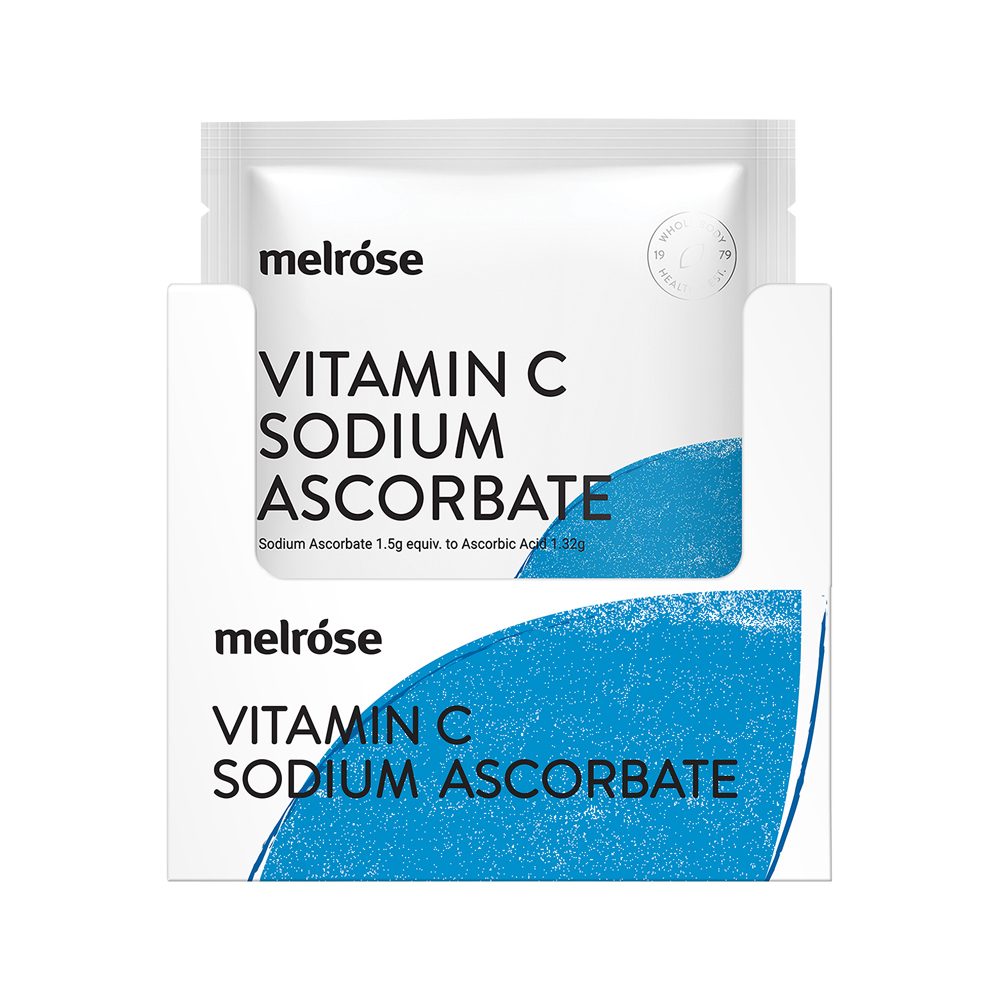 Melrose Vitamin C Sodium Ascorbate Oral Powder Sachet 125g x 8 Pack