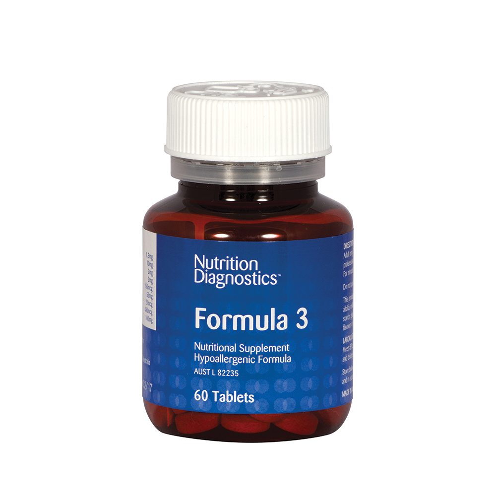 Nutrition Diagnostics Formula 3 60 Tablets