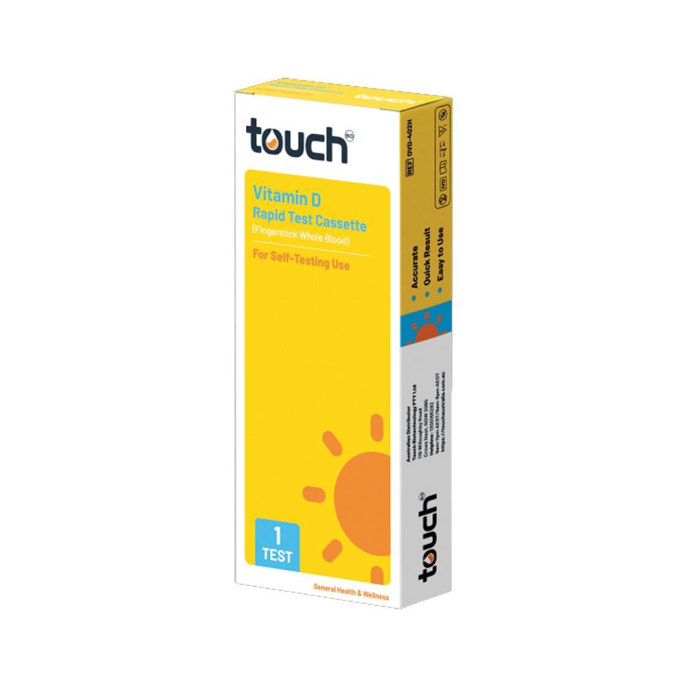 Touchbio Self Test Kit - Vitamin D Rapid Test Cassette (Fingerprick Whole Blood) x 1 Test