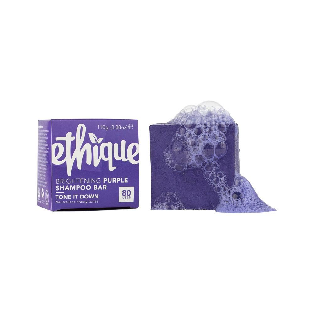 Ethique Bar Shampoo Brightening Purple Tone It Down (Neutralises Brassy Tones) 110g