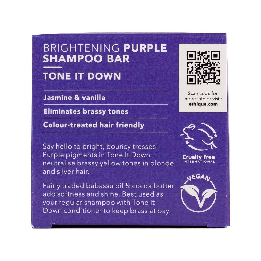 Ethique Bar Shampoo Brightening Purple Tone It Down (Neutralises Brassy Tones) 110g