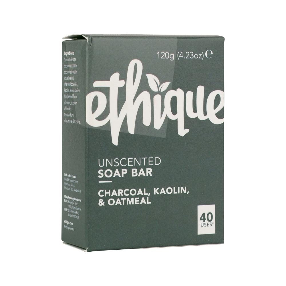 Ethique Bar Soap Charcoal Kaolin & Oatmeal Unscented 120g