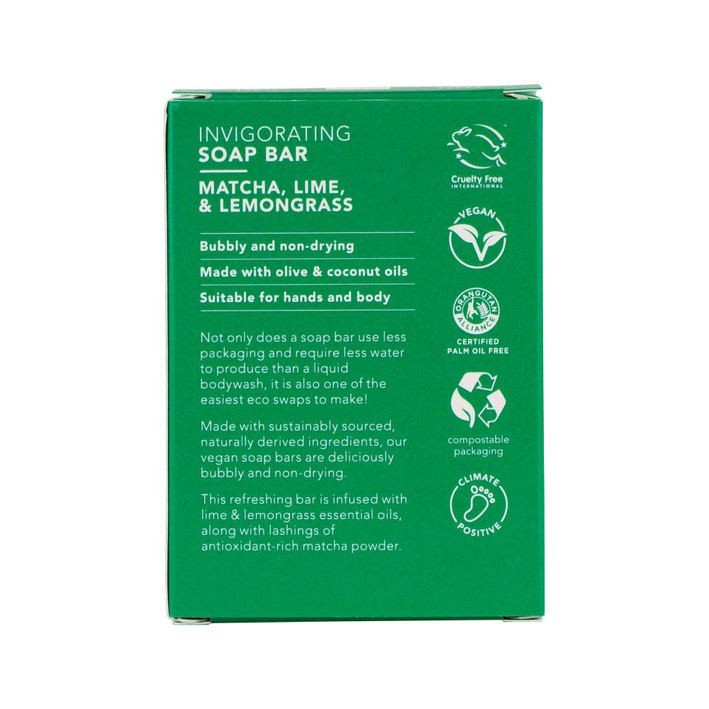 Ethique Bar Soap Invigorating Matcha Lime & Lemongrass 120g
