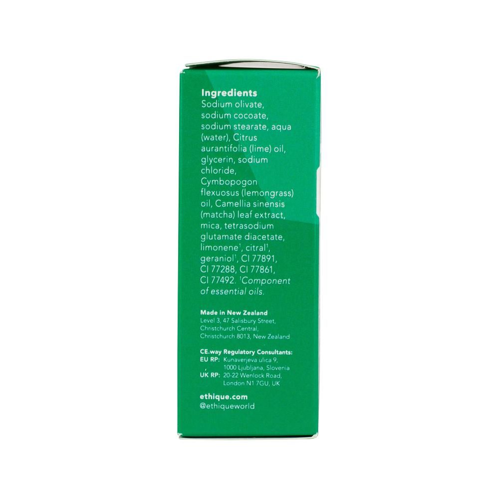 Ethique Bar Soap Invigorating Matcha Lime & Lemongrass 120g