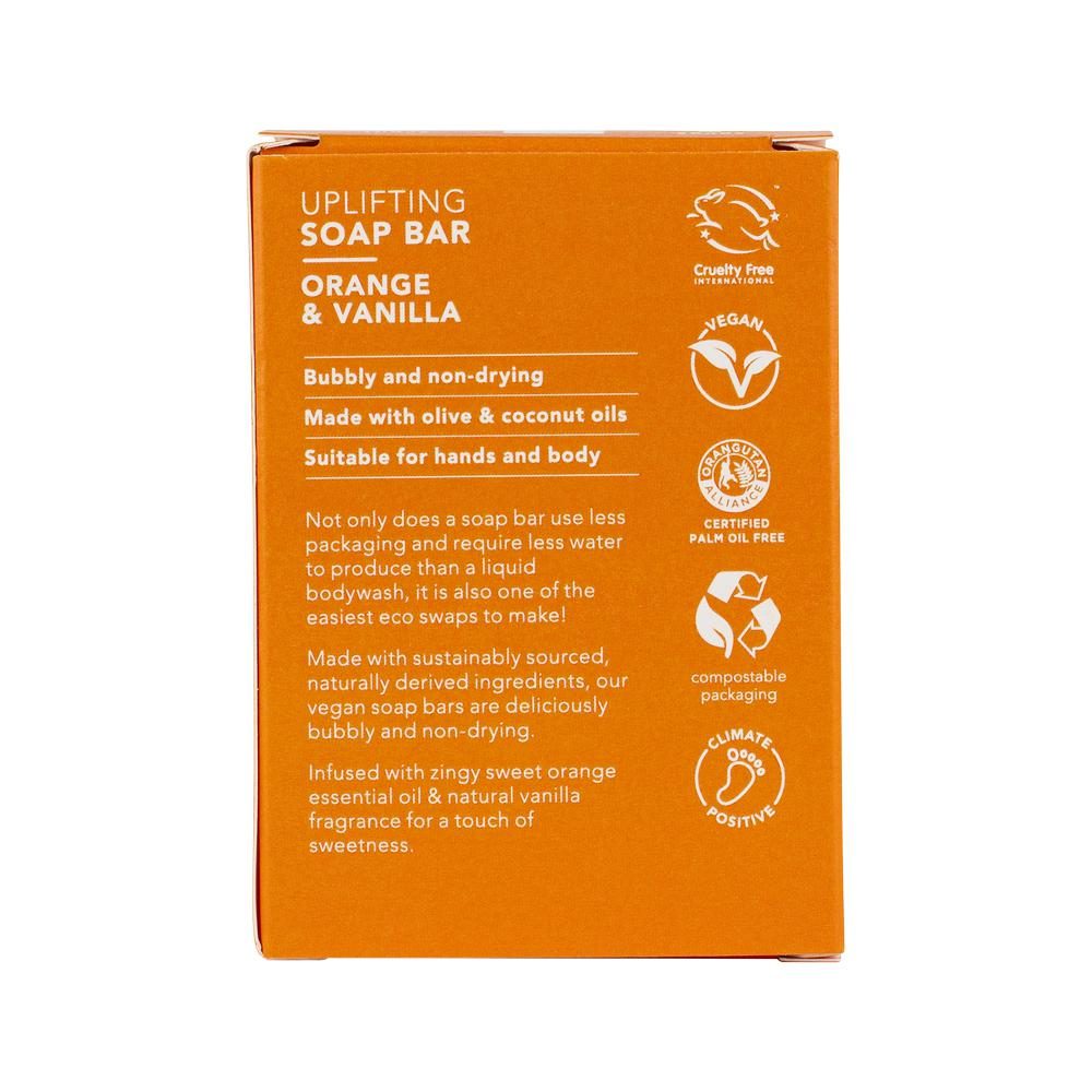 Ethique Bar Soap Uplifting Sweet Orange & Vanilla 120g