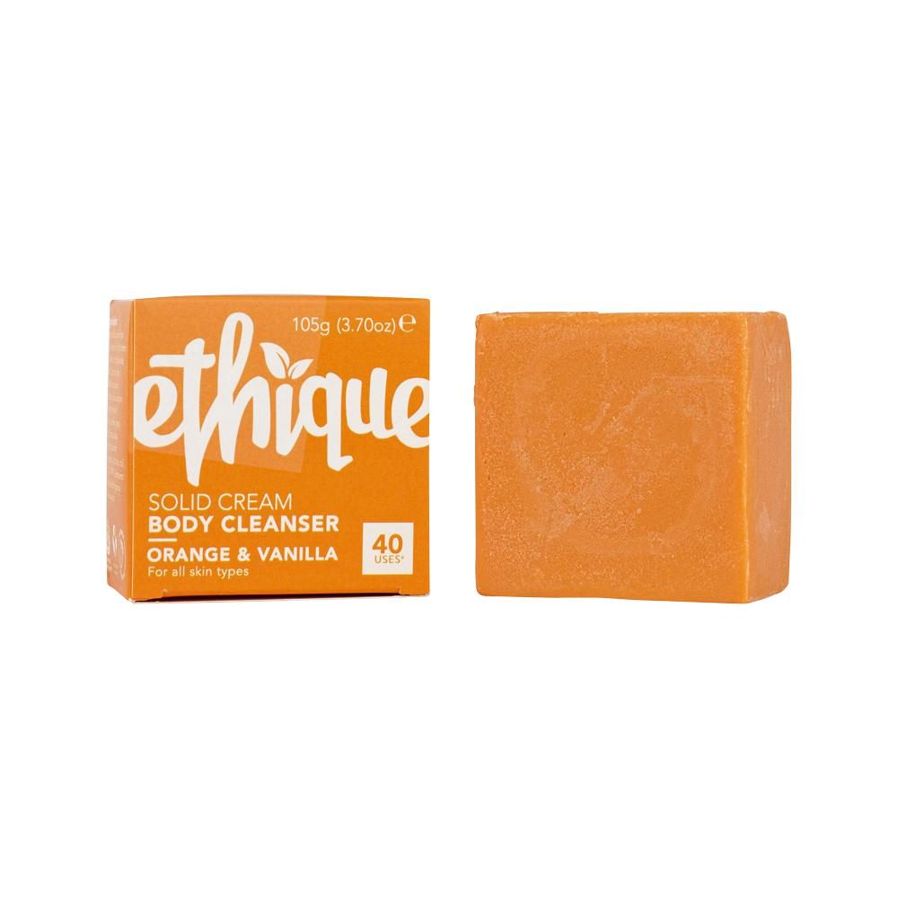 Ethique Body Cleanser Solid Cream Orange and Vanilla (For All Skin Types) 105g