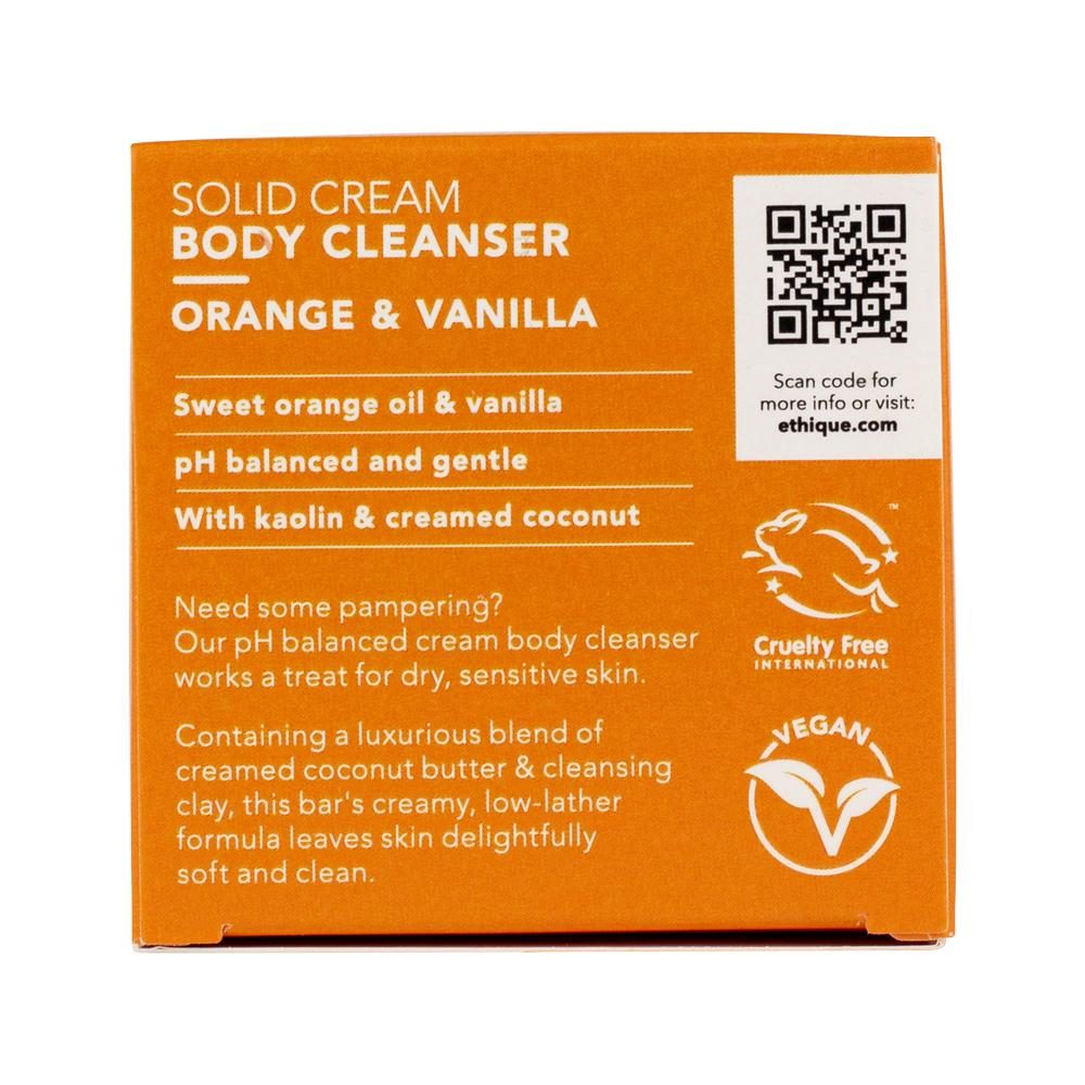 Ethique Body Cleanser Solid Cream Orange and Vanilla (For All Skin Types) 105g