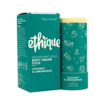 Ethique Body Cream Stick Nourishing Solid Coconut & Lemongrass 100g
