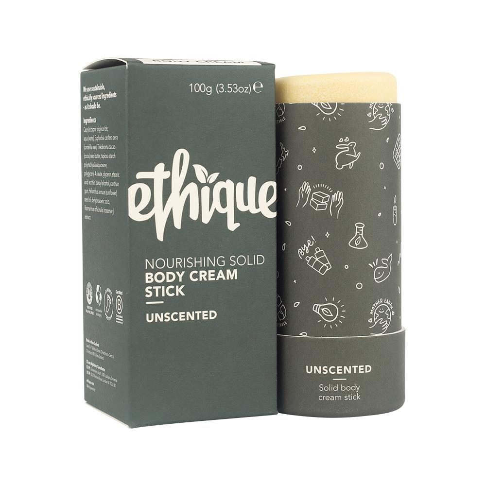 Ethique Body Cream Stick Nourishing Solid Unscented 100g