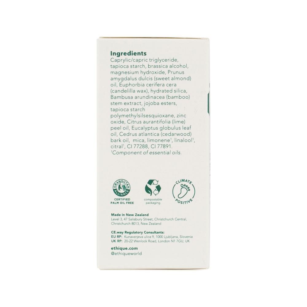 Ethique Deodorant Stick Citrus & Earthy Rustic Lime Eucalyptus & Cedarwood 70g