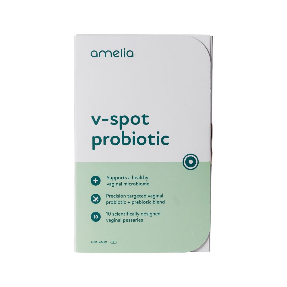 Amelia V-Spot Probiotic Vaginal Pessaries x 10 Pack