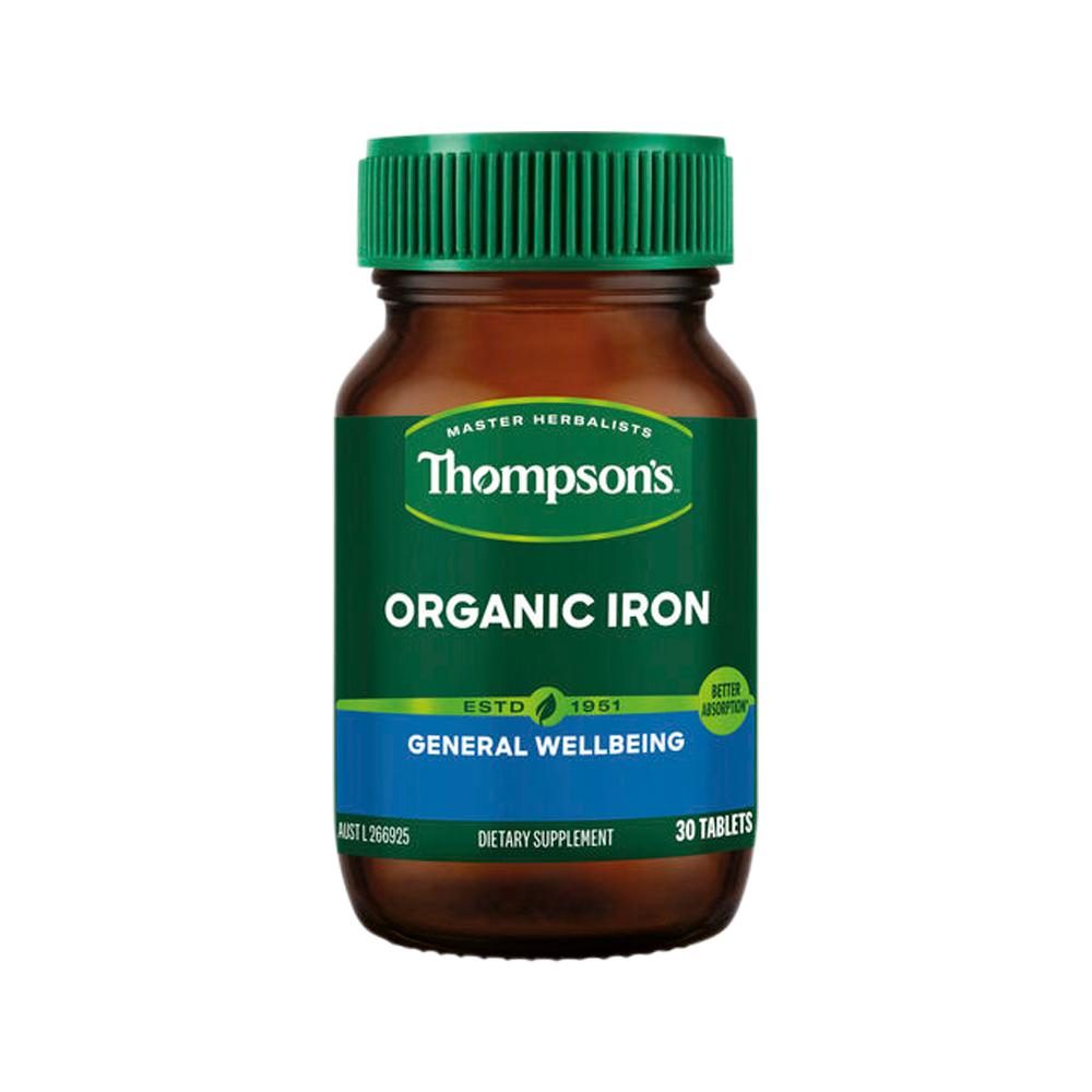 Thompson's Organic Iron 30 Tablets