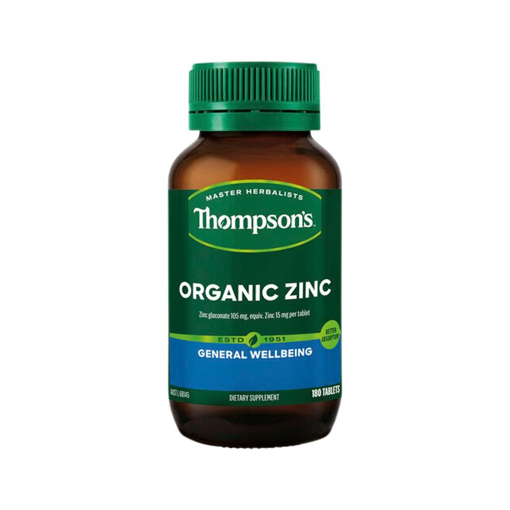 Thompson's Organic Zinc 180 Tablets