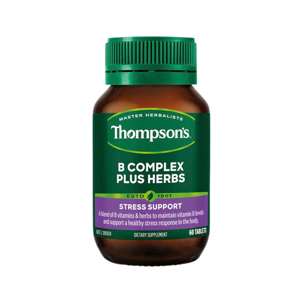 Thompson's B Complex Plus Herbs 60 Tablets