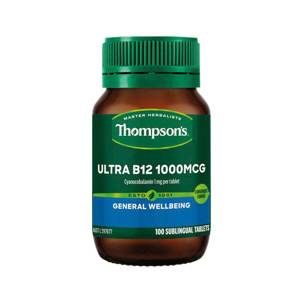 Thompson's Ultra B12 1000mcg Sublingual 100 Tablets