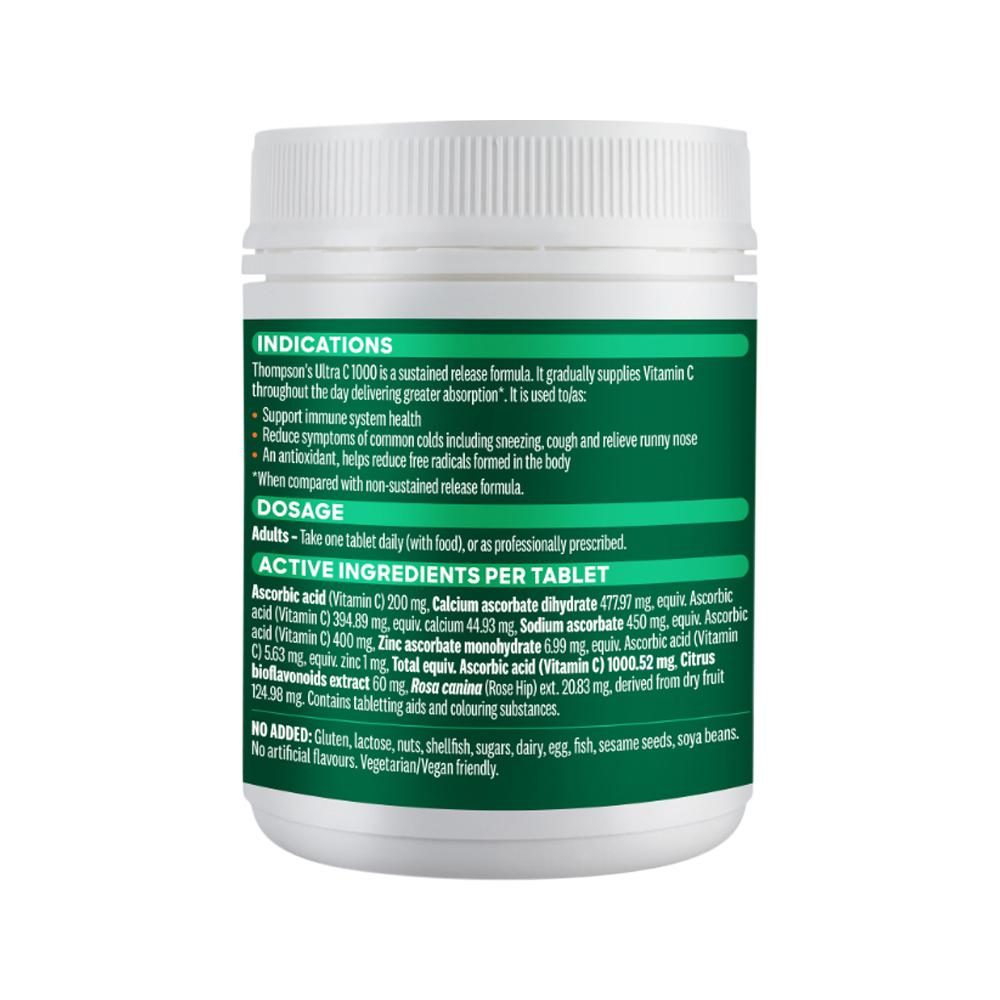 Thompson's Ultra C 1000 Sustained Release 180 Tablets