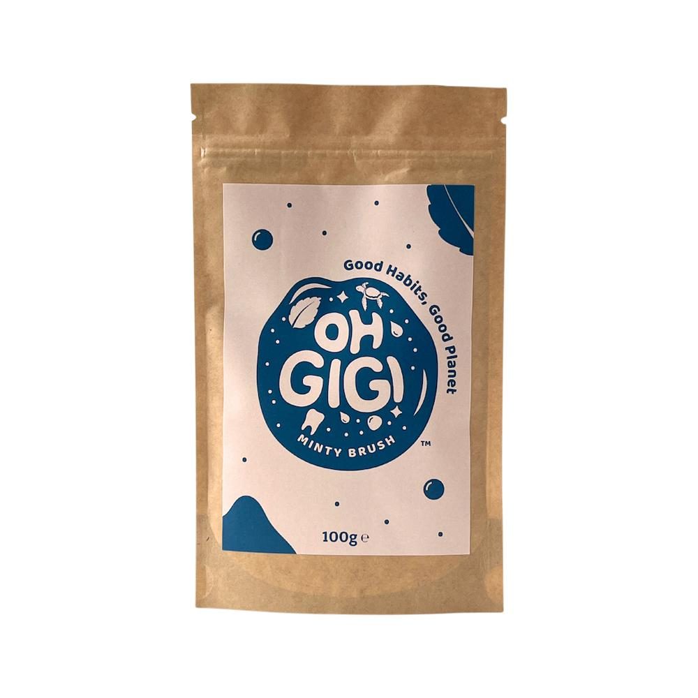 OhGiGi Tooth Powder Minty Brush Refill 100g