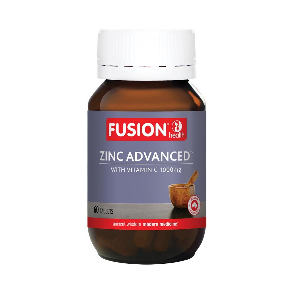 Fusion Health Zinc Advanced with Vitamin C 1000mg 60 Tablets