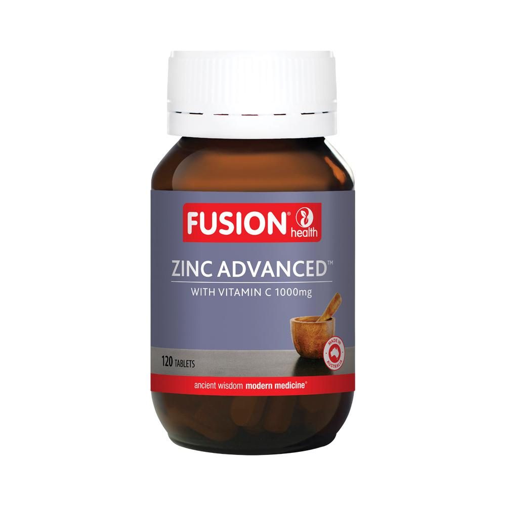 Fusion Health Zinc Advanced with Vitamin C 1000mg 120 Tablets