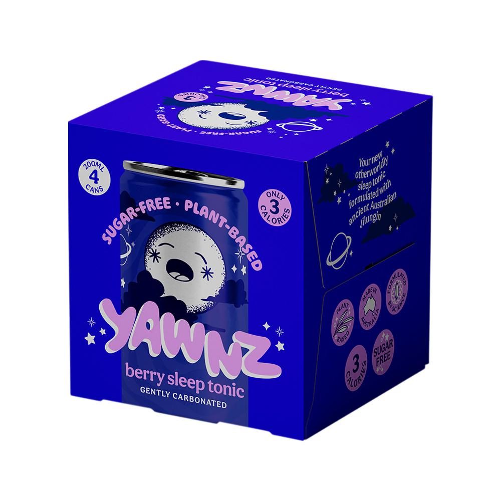 Yawnz Sleep Tonic Berry 200ml x 4 Pack