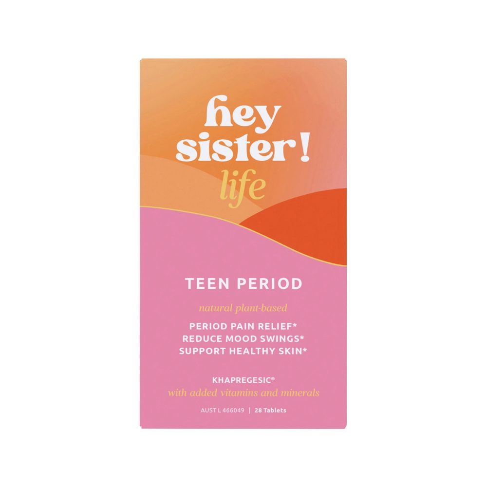 Hey Sister Life Teen Period 28 Tablets