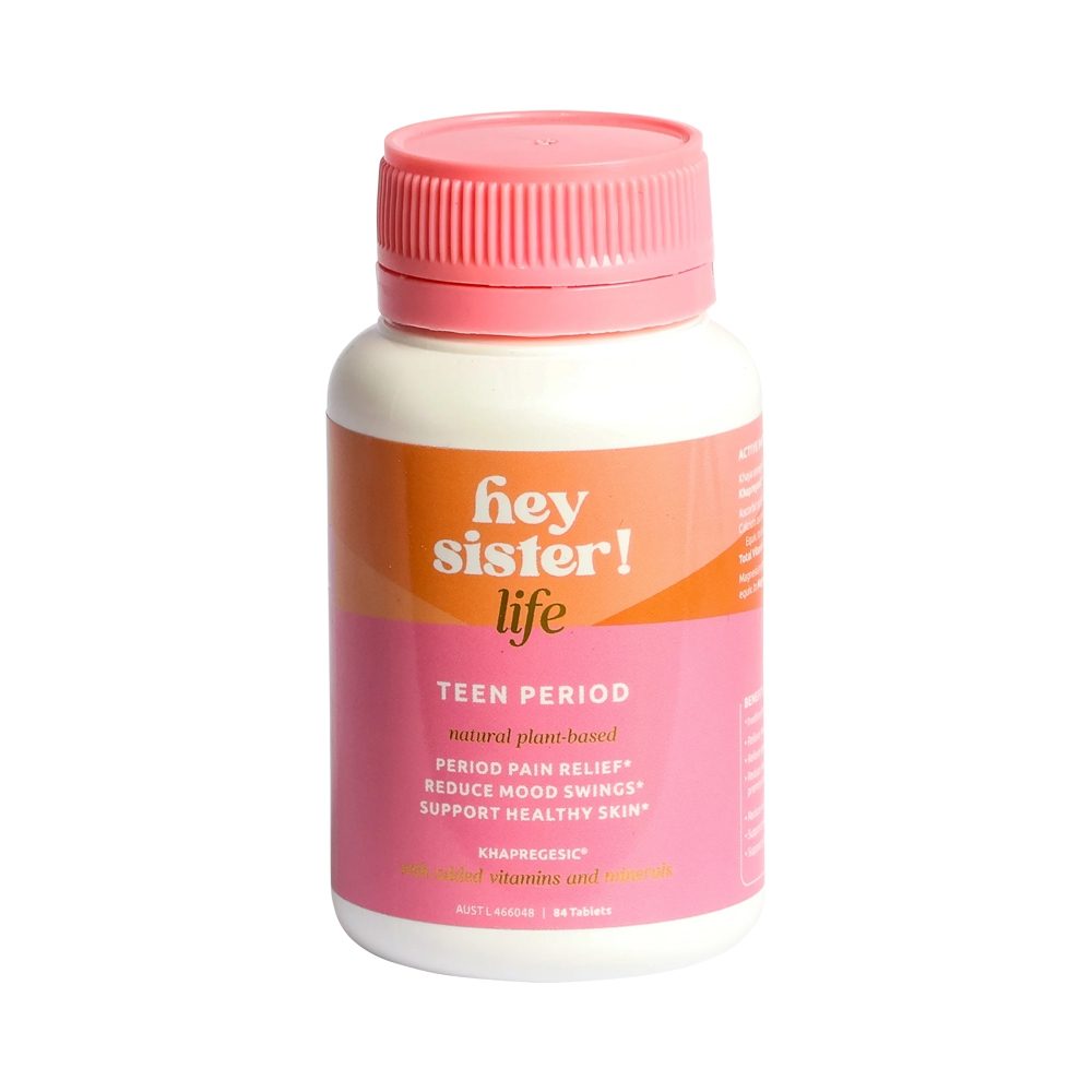 Hey Sister Life Teen Period 84 Tablets