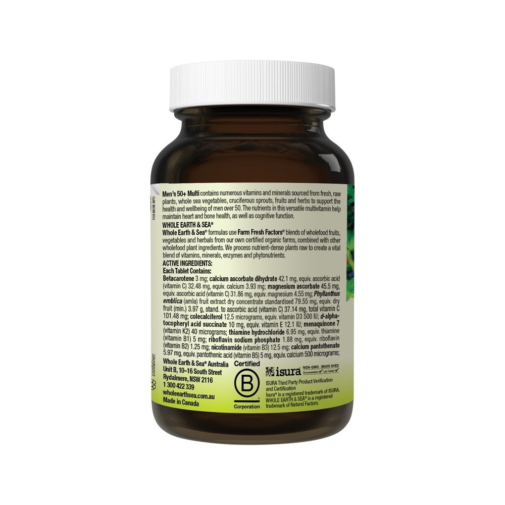 Whole Earth & Sea Mens 50+ Multi 60 Tablets