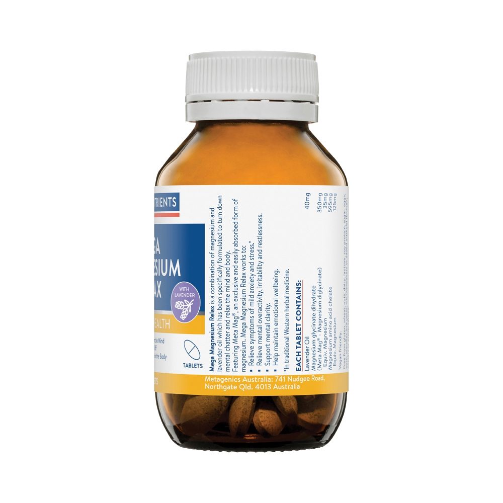 Ethical Nutrients Mega Magnesium Relax 60 Tablets