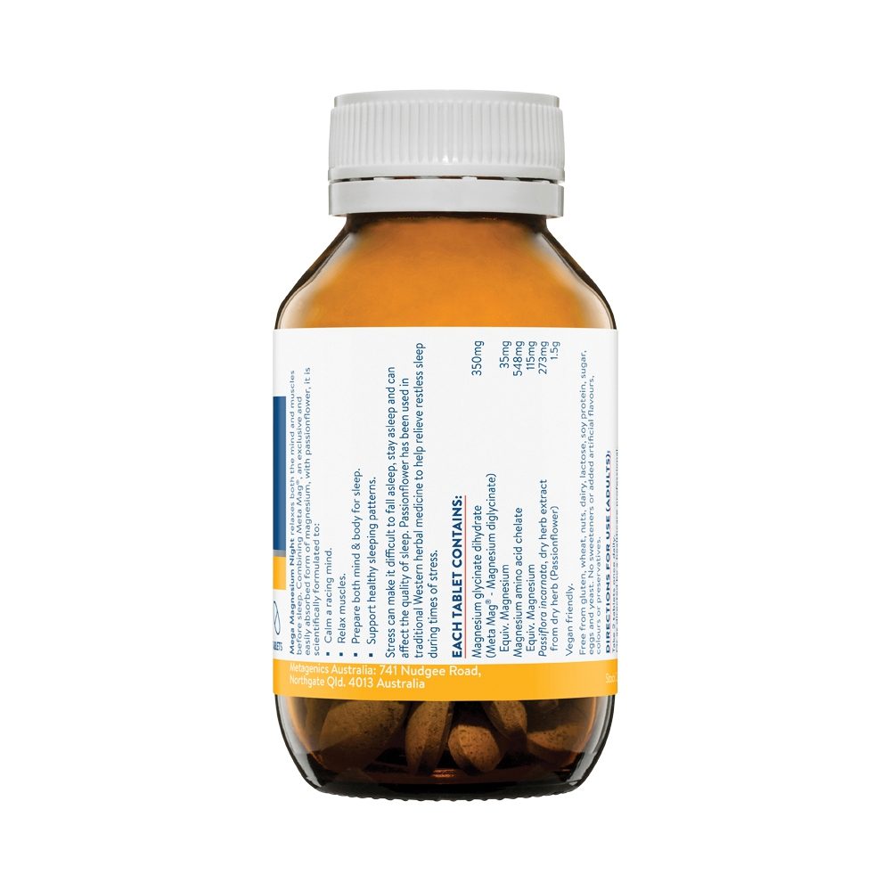 Ethical Nutrients Mega Magnesium Night 50 Tablets