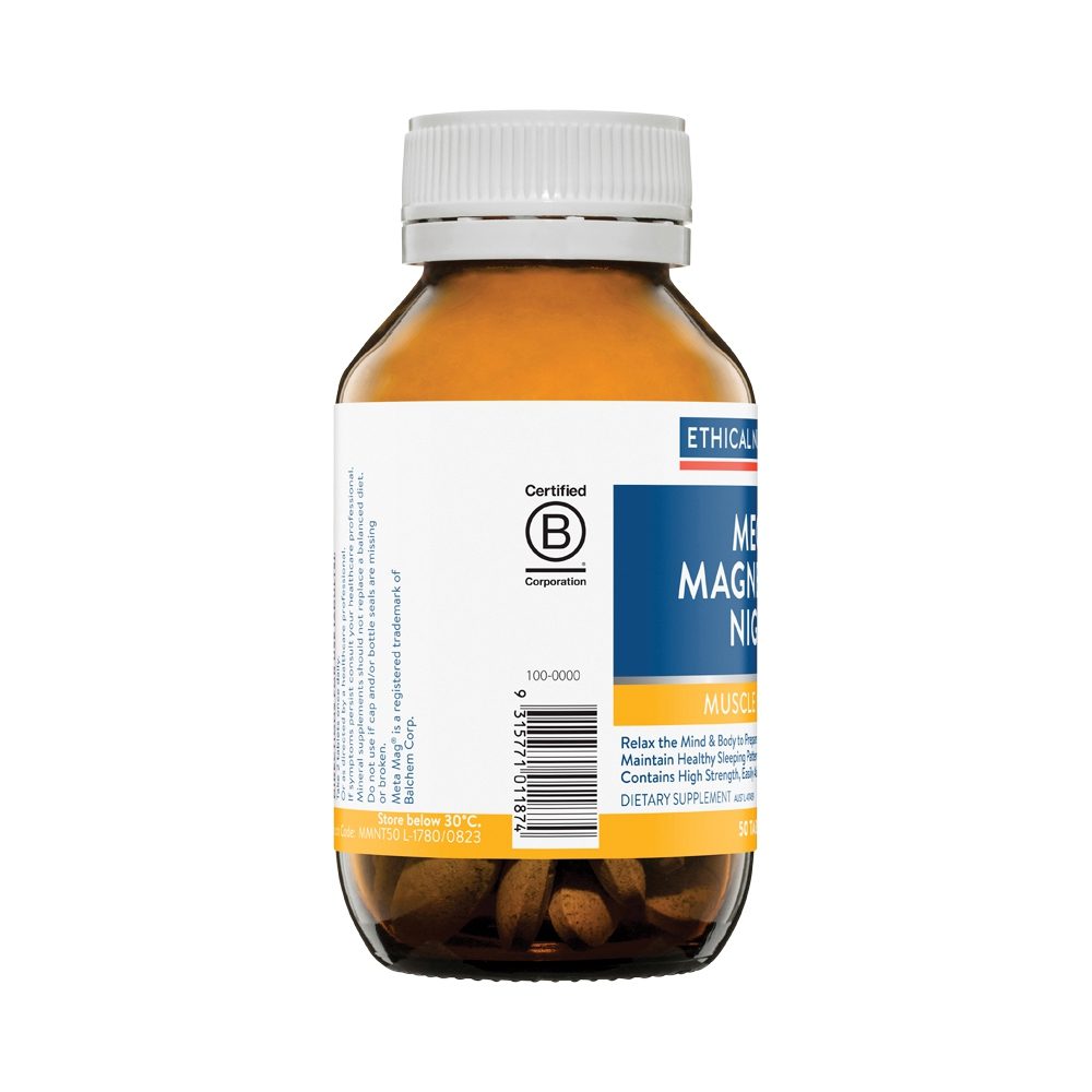 Ethical Nutrients Mega Magnesium Night 50 Tablets
