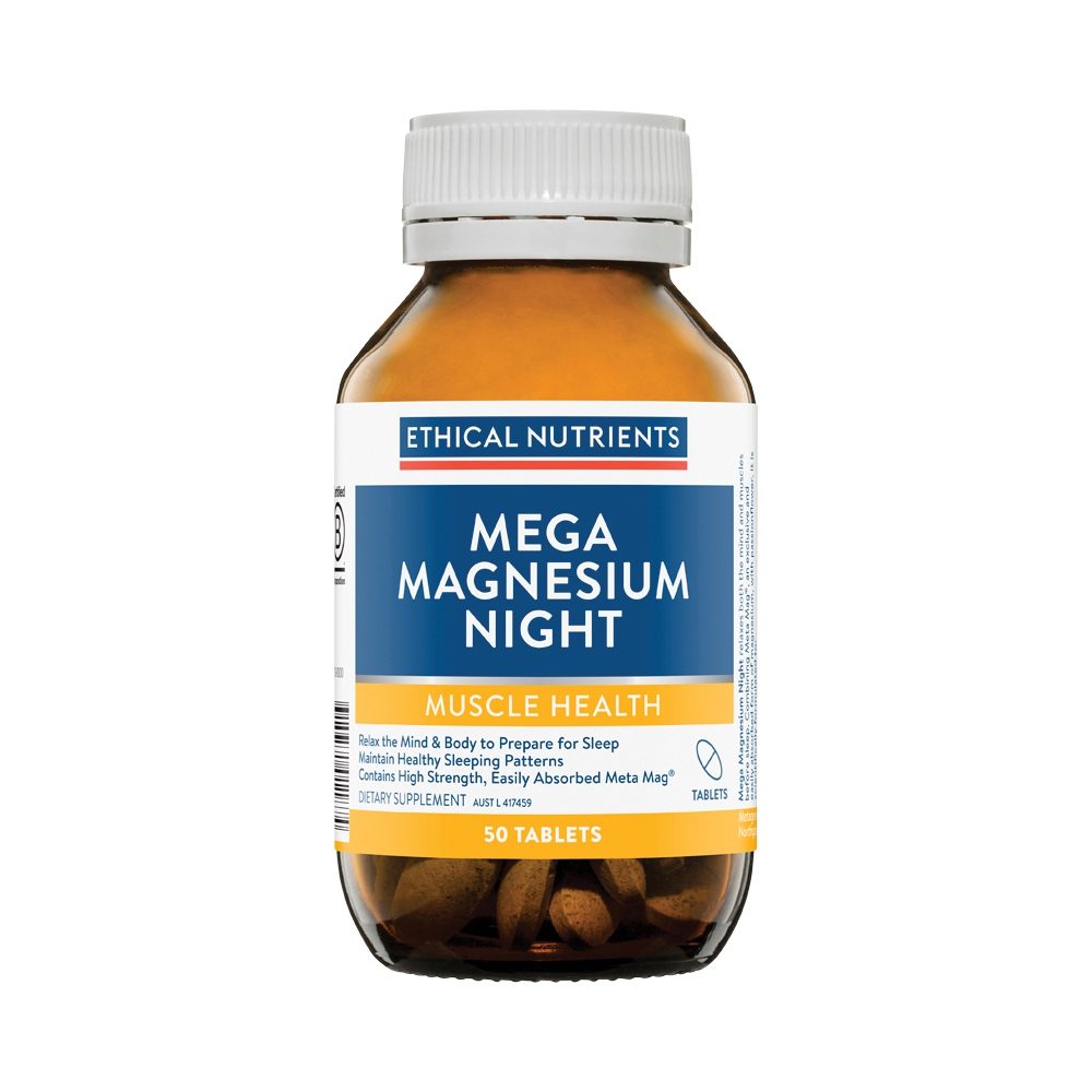 Ethical Nutrients Mega Magnesium Night 50 Tablets