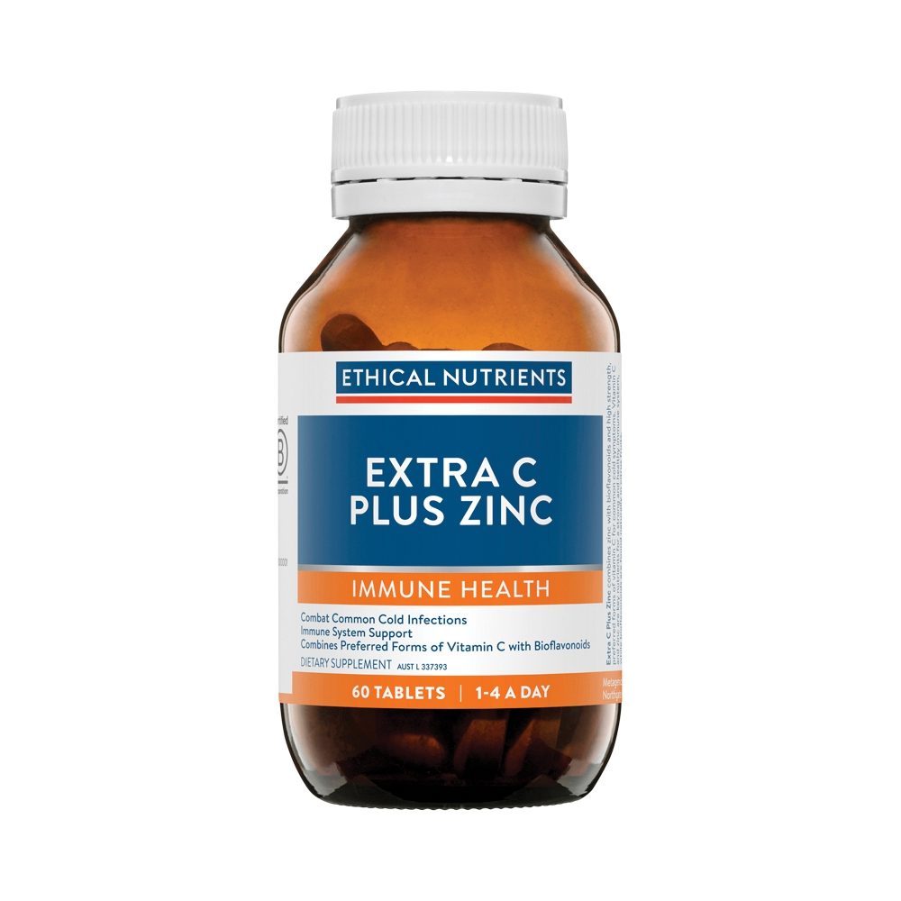 Ethical Nutrients Extra C Plus Zinc 60 Tablets