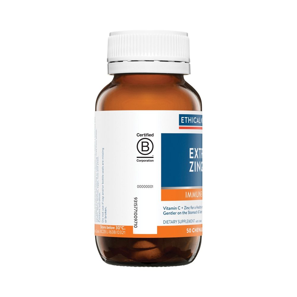 Ethical Nutrients Extra C Zingles Chewable Berry 50 Tablets