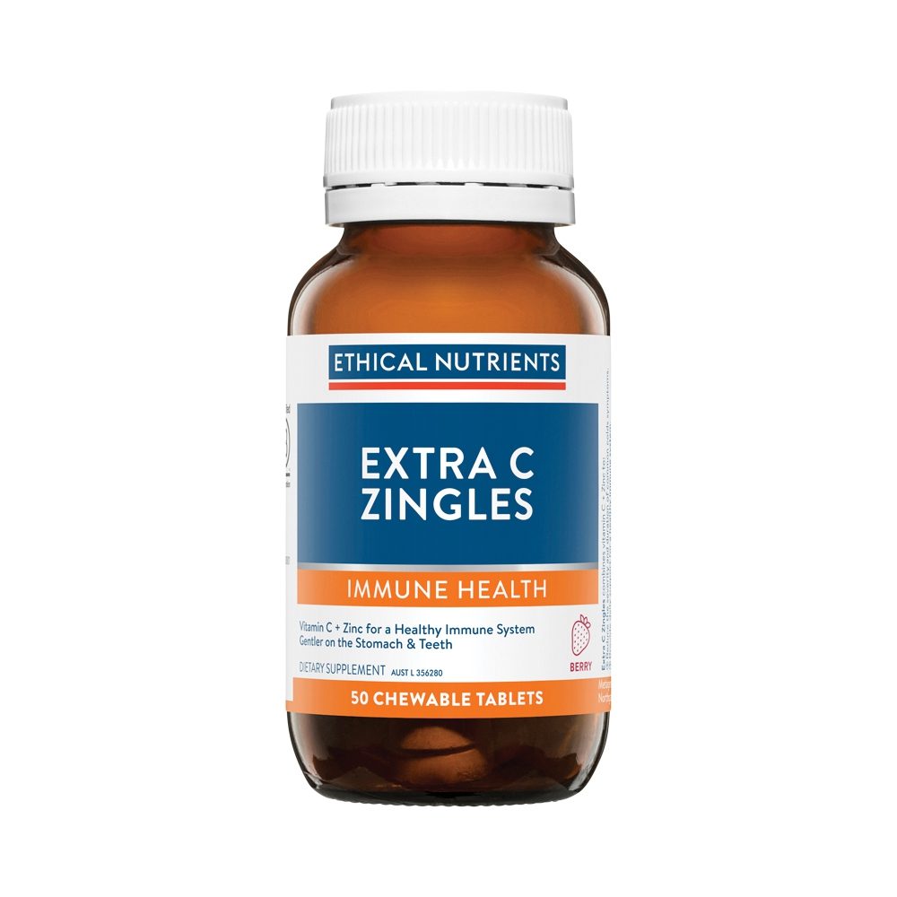 Ethical Nutrients Extra C Zingles Chewable Berry 50 Tablets