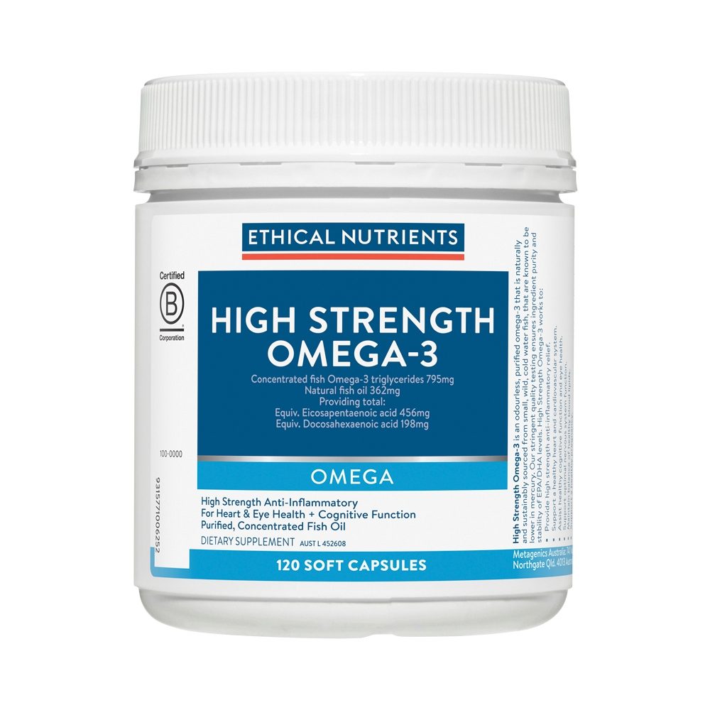 Ethical Nutrients High Strength Omega-3 120 Capsules