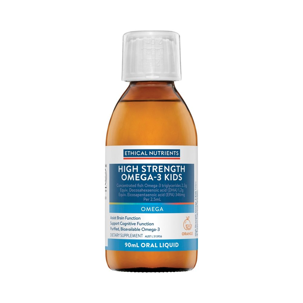 Ethical Nutrients High Strength Omega-3 Kids Orange Oral Liquid 90ml