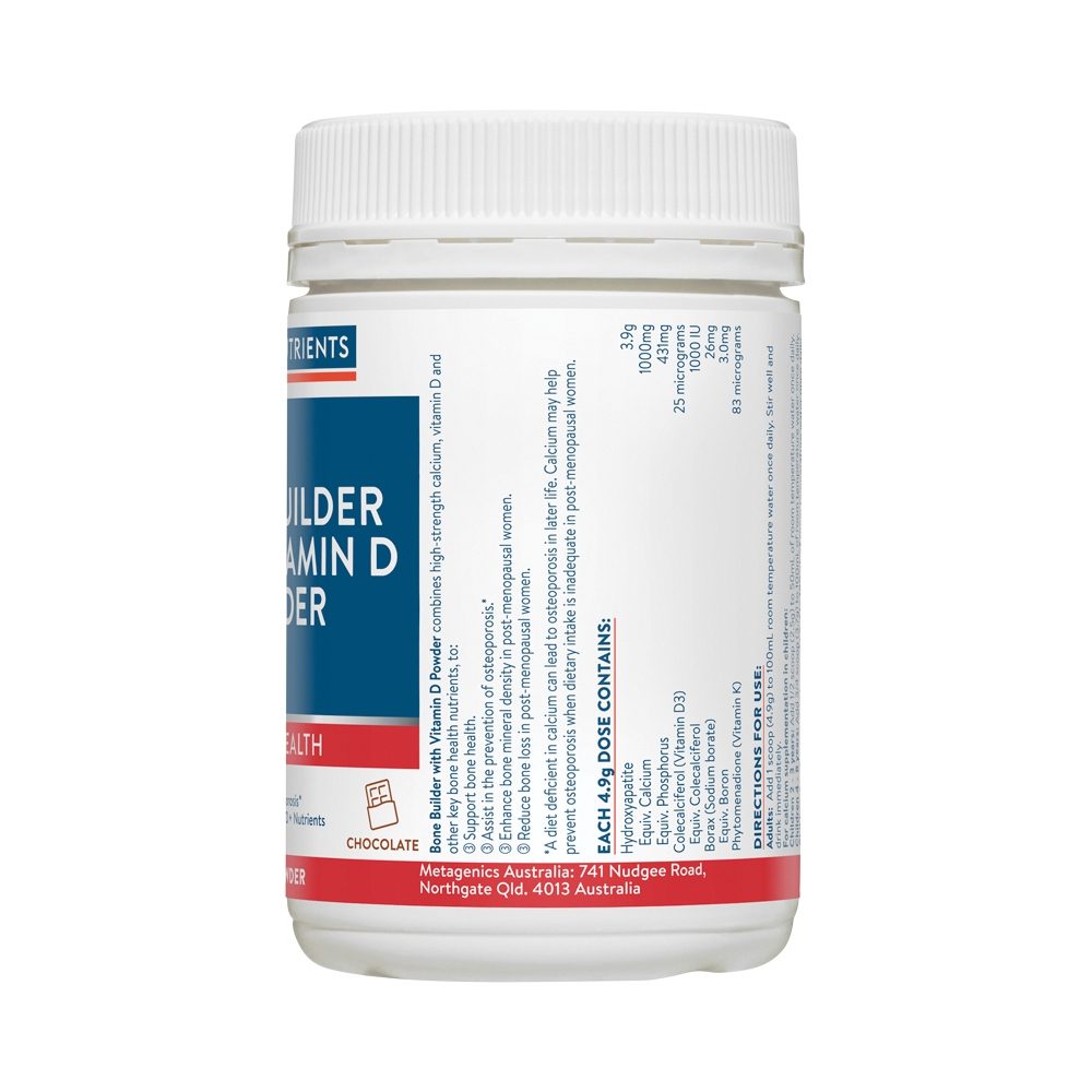 Ethical Nutrients Bone Builder with Vitamin D Powder Chocolate 150g