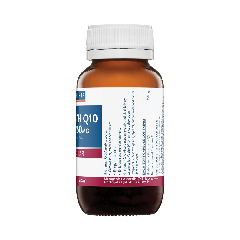 Ethical Nutrients Hi-Strength Q10 Absorb 150mg 60 Capsules